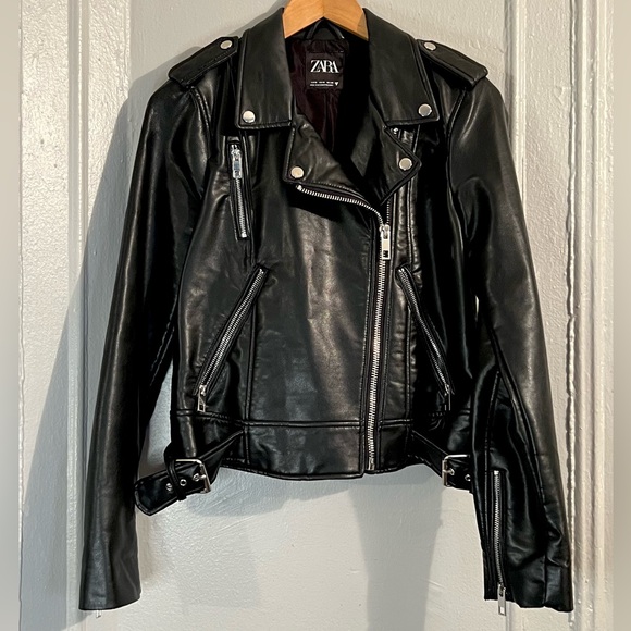 Zara Jackets & Blazers - New Zara Women’s Motorcycle Leather Jacket